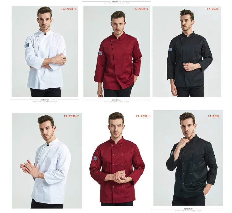 
Thick kitchen chef- uniform Guangzhou factory supply oem chef uniforms 