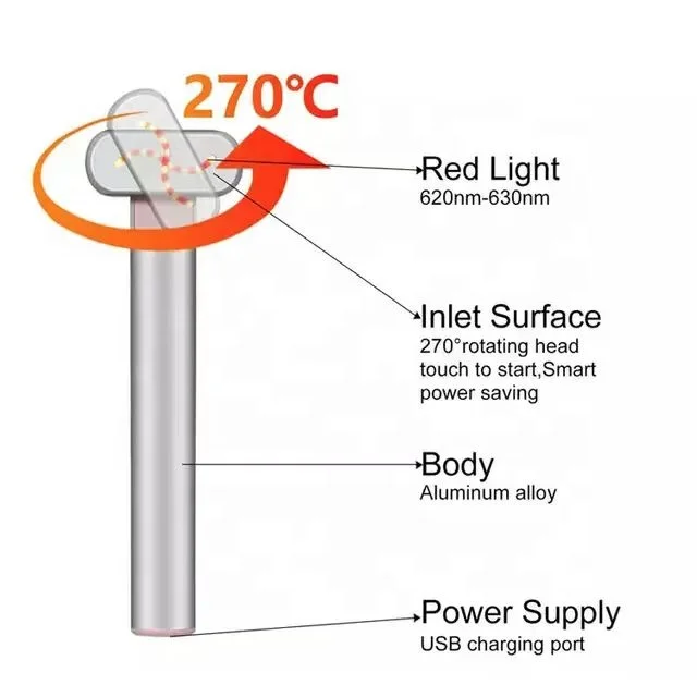 Trends Advanced skin care wand LED Light Therapy Face EMS Facial Eye Beauty Massager Red Light Skincare Wand