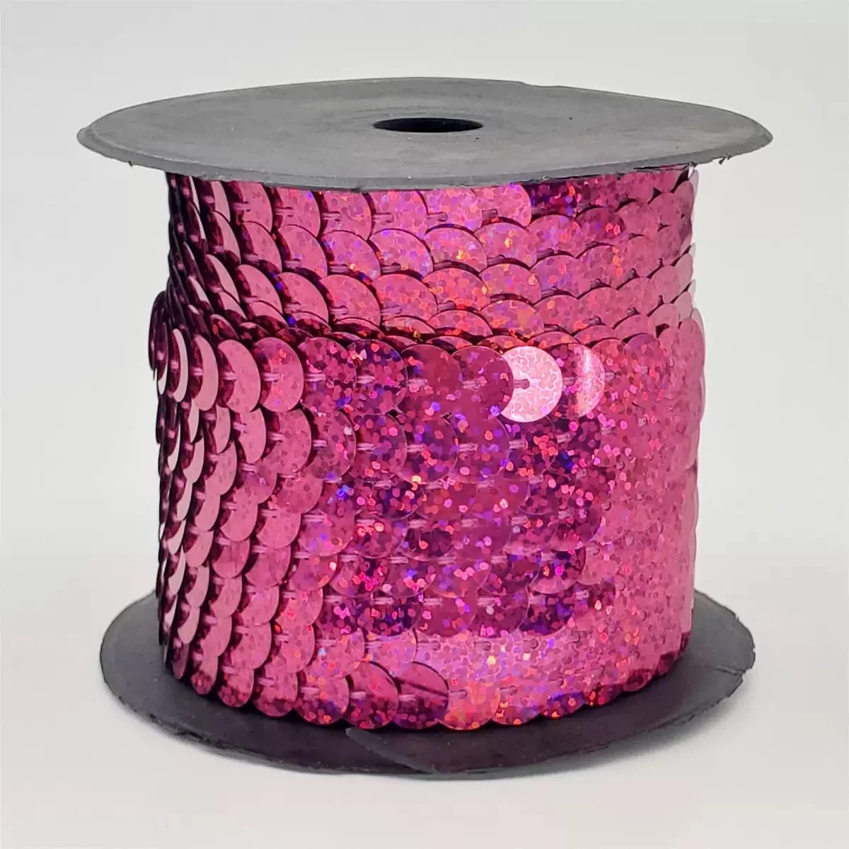 Factory Wholesale 6mm 8mm 10mm Sequins On String Hologram Laser Silver Gold Sequin Rolls