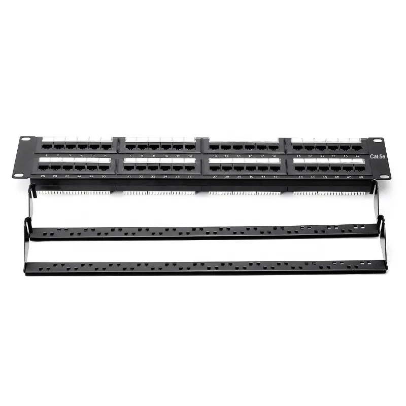 48 портов UTP Cat5e Кабельное распределительное оборудование сетевой кабель распределительная