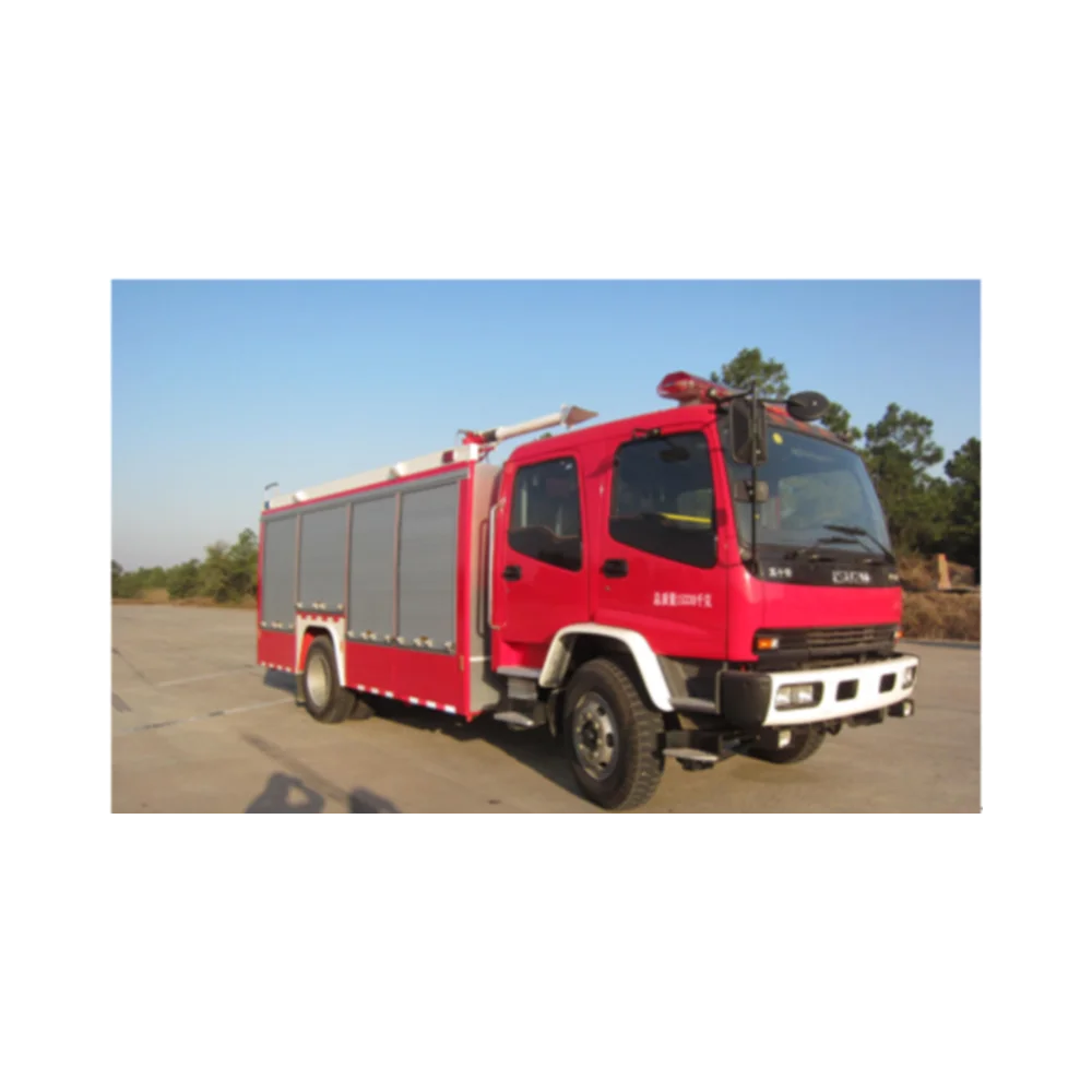 Mul-tifunction Water Foam Fire Fighting Truck With Engine