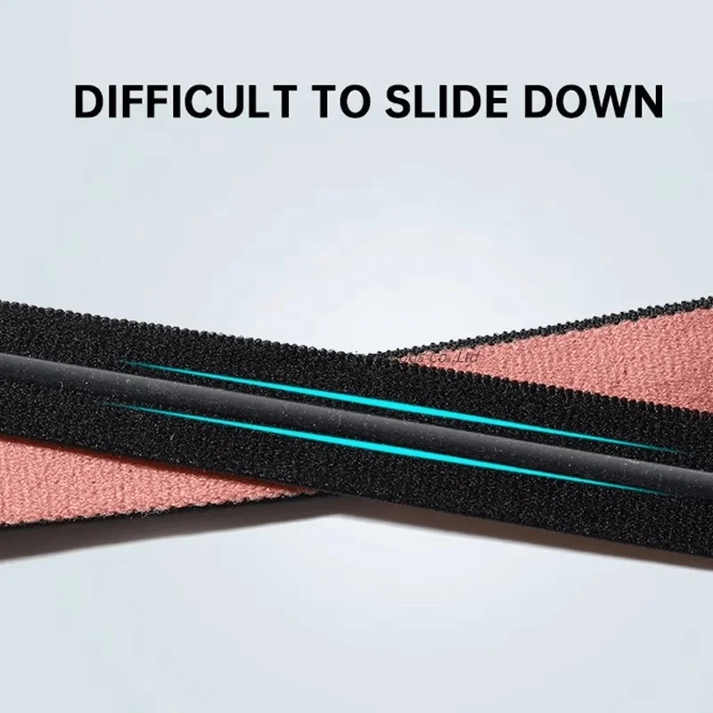 2 pieces Thin Non-Slip Elastic Sports Headbands Hair Bands with Non Slip Silicone Grip Exercise Hair Sweatbands