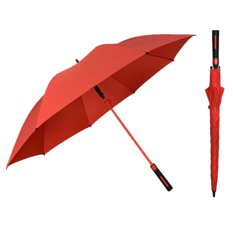 YS-7067 Hot Selling Straight Umbrella Auto Open Long Shaft Single Layer Windproof Custom Logo Printing Golf Umbrella