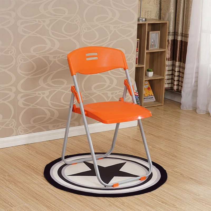 Eco-friendly Adult Modern Office Home Simple Metal Folding Camping Plastic Chair