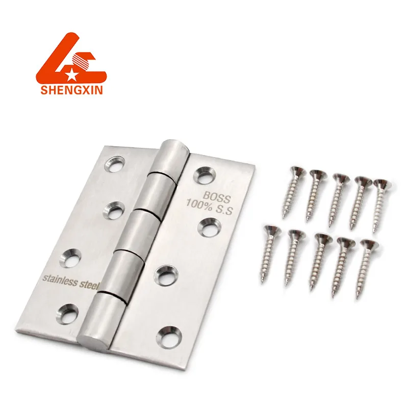 Door & Window Hinges  304 Stainless Steel Satin OEM Furniture Flat Material Origin Size Hinge