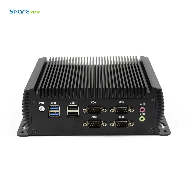 Sharerdp I3 I5 I7 10110U 6 COM Fanless Mini Industrial Server Mini PC I3 Firewall Wifi Multi Port Nano Box For Monitor