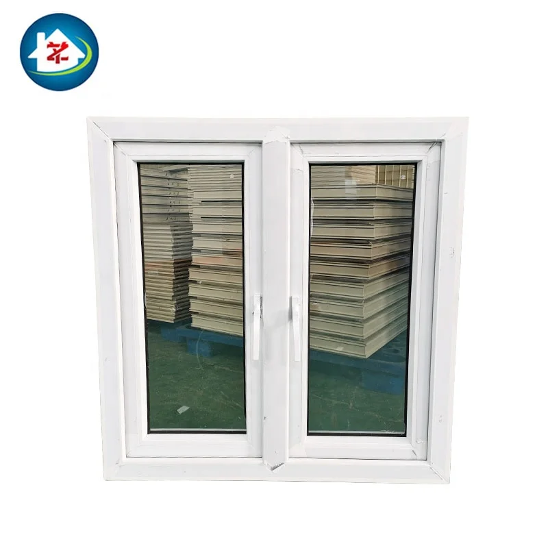 High quality hurricane impact coated grey double glass pvc casement upvc doors and windows for houses Kitchen
