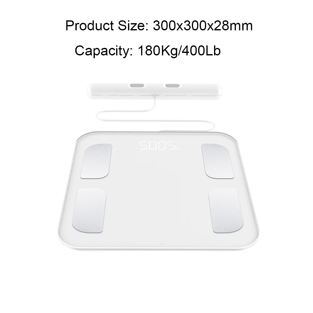 New Product 8 Sensors Smart Body Weight Fat Analyzer Scale Weight Scale Smart with APP