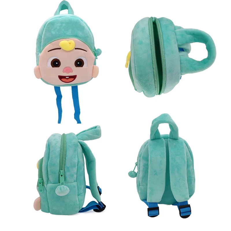 Drop Shipping Popular JJ Doll Blue Soft Plush Cocomelon Cartoon School Backpack Cocomelon Backpack Plush