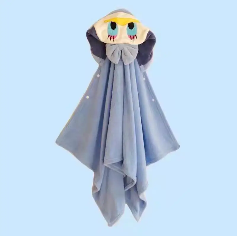Coral velvet baby hooded bath towel can be ordered logo Baby 140x70 Baby Cape Cape