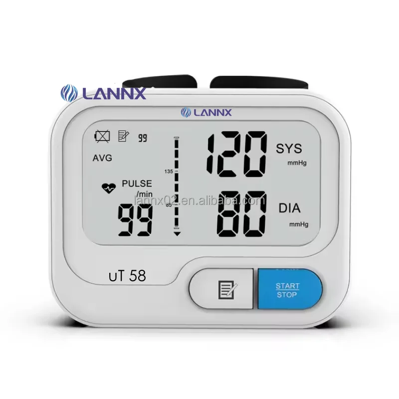LANNX uT 58 LCD digital display blood pressure monitor With Cuff Blood Pressure Machine Electronic Sphygmomanometer BP Monitor