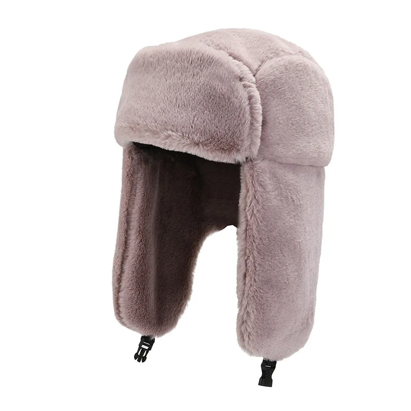 Winter Cozy Plush Ushanka Russian Hat Windproof Full Hood Earflap Ski Hunting Cycling Trapper Hats