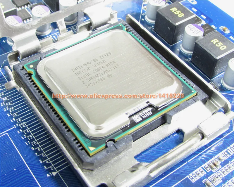 works on LGA 775 motherboard Xeon E5420 Processor 2.5GHz 12M 1333Mhz close to Core 2 Quad Q6600 cpu