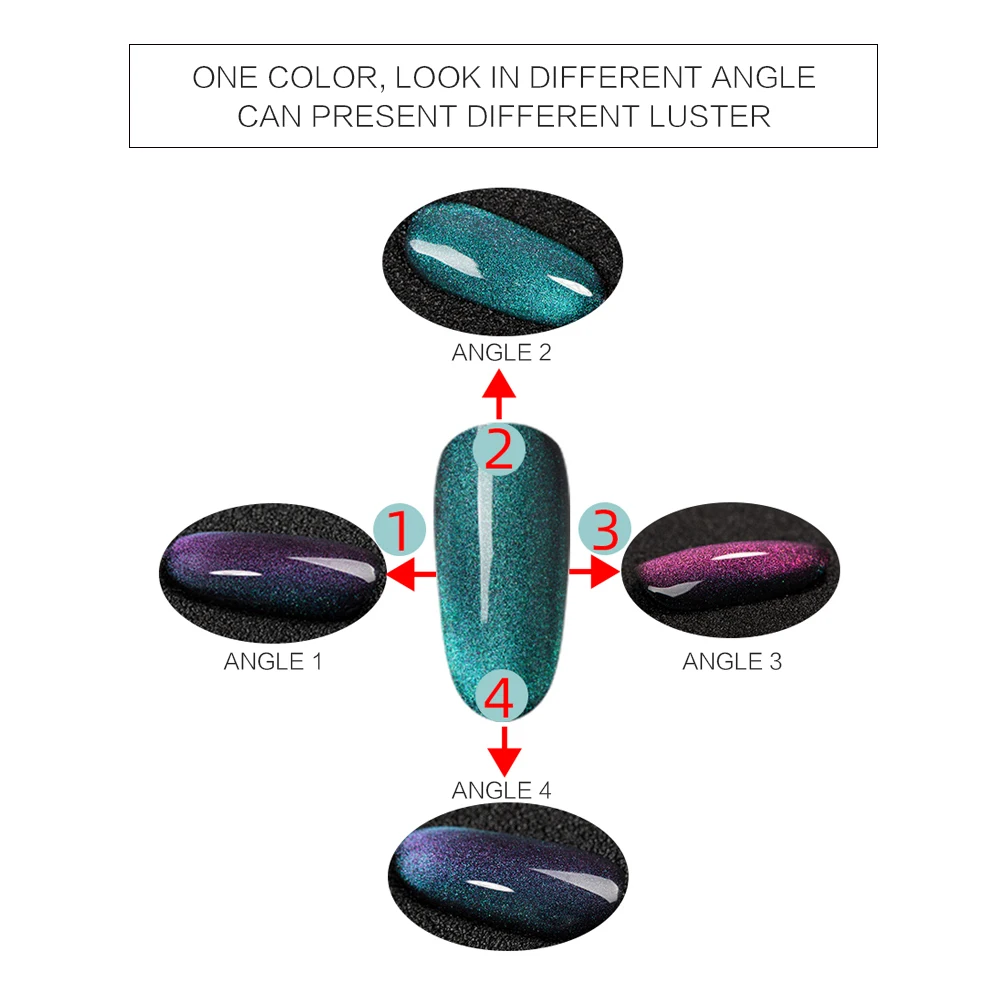 Mobray 1kg Soak Off UV Stunning 5D Cat Eye Effect Gel Nail Polish