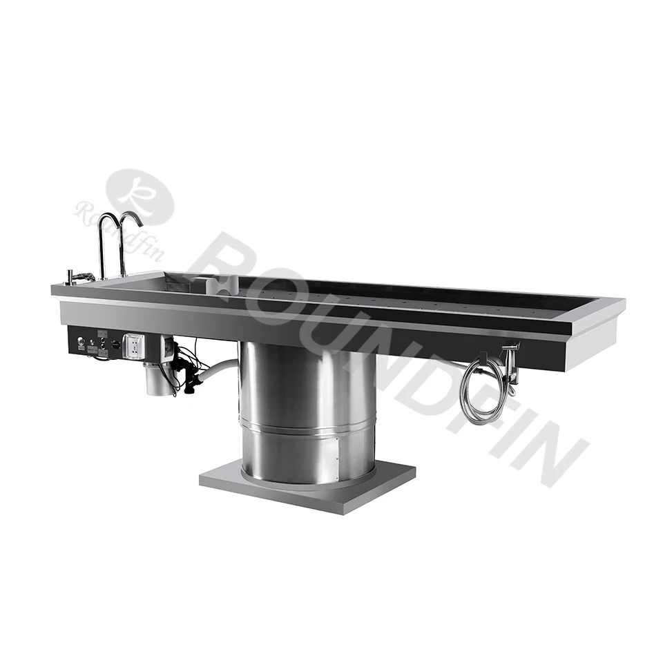 Factory Price Mortuary Device 304 Stainless Steel Funeral Supplies Mortuary Equipment Autopsy Table For Hospital