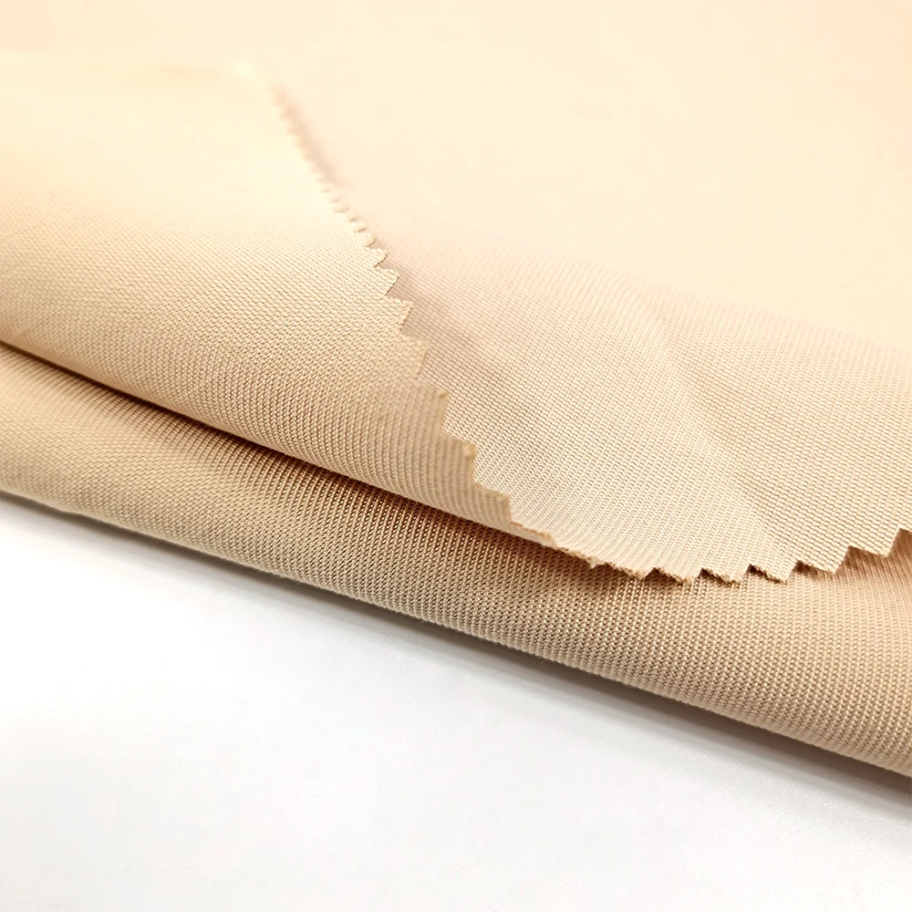 TRS Fabrics with Spandex for Scrub with Recycled Yarns 77% Polyester, 20% Rayon, 3% Spandex Twill Provide GRS Certificate