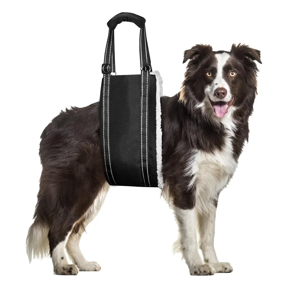 Kingtale Dog Sling for Large Dogs Hind Leg Durable Support Dog Lifting Harness Pet Travel Best Seller Black Belt