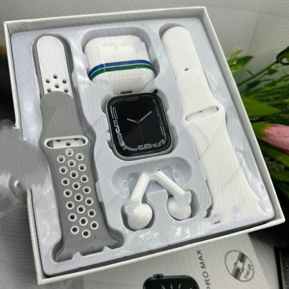 2022 Fashion Smart Watch T55pro Max Series 7 6 Reloj Inteligente T56 T55 Pro Max Smartwatch With Tws Earbuds Earphone