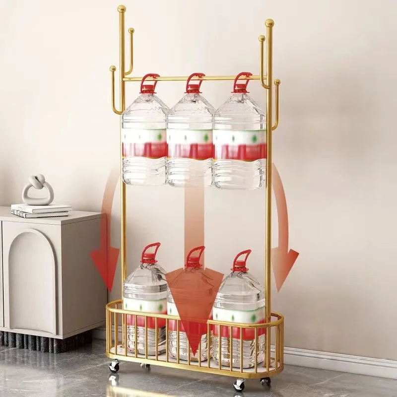 Home Light Luxury Drying Hanger Simple Clothes and Hat Rack for Bedroom Hanging Hanger Removable with Wheels