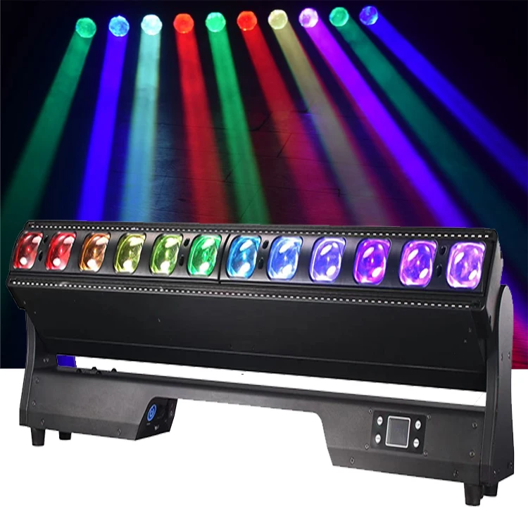 New 12*40W Led Bar Zoom Wash Moving Head Light With Backlight Led Ring Stage Lights