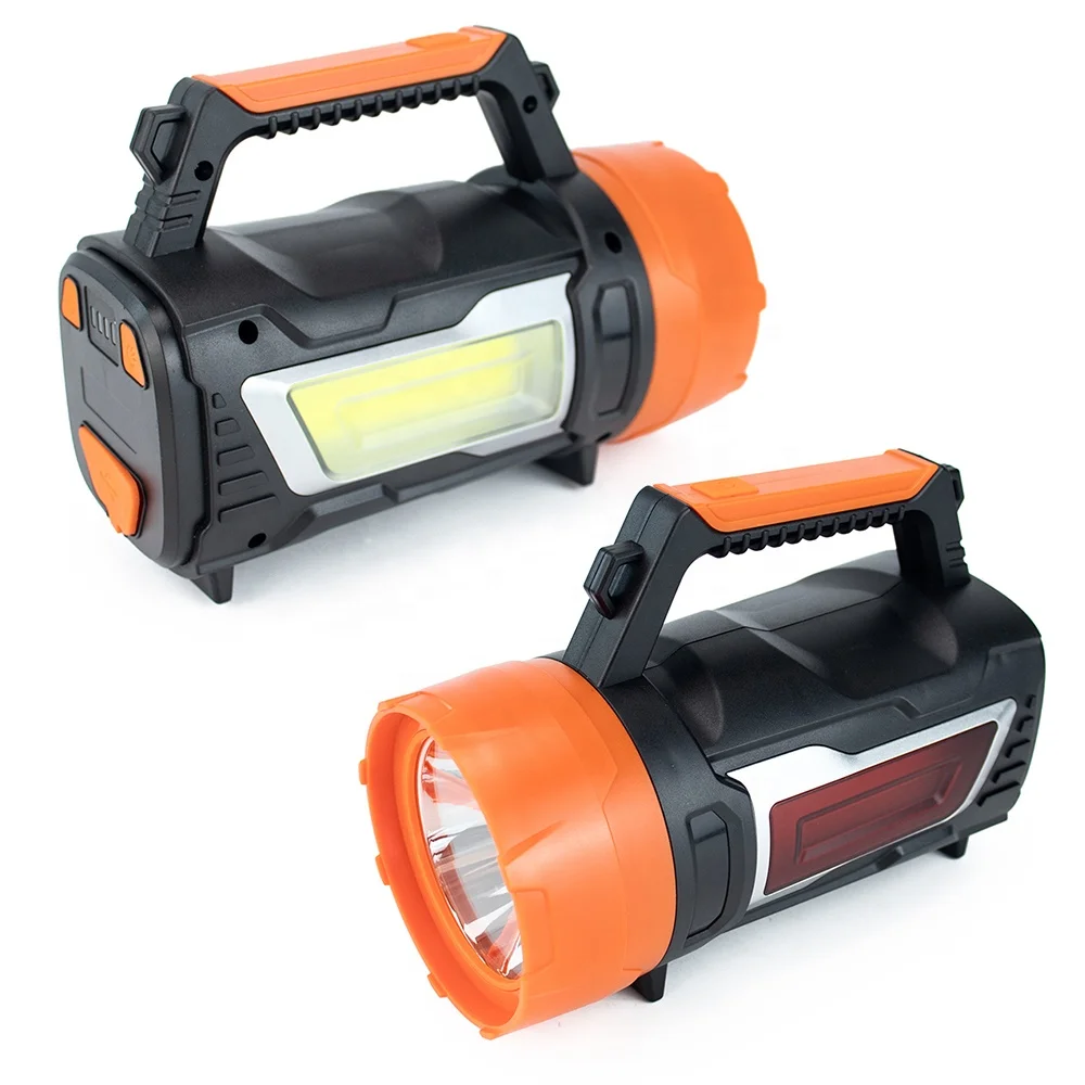 USB rechargeable outdoor camping working light side cob floodlight portable led searchlight