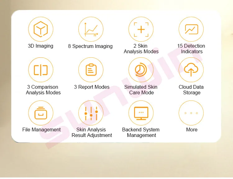 2024 AI Intelligent Imager 8 Spectral Imaging AI Skin Analyzer Skin Scanner Machine With Microscopic Hand Tool