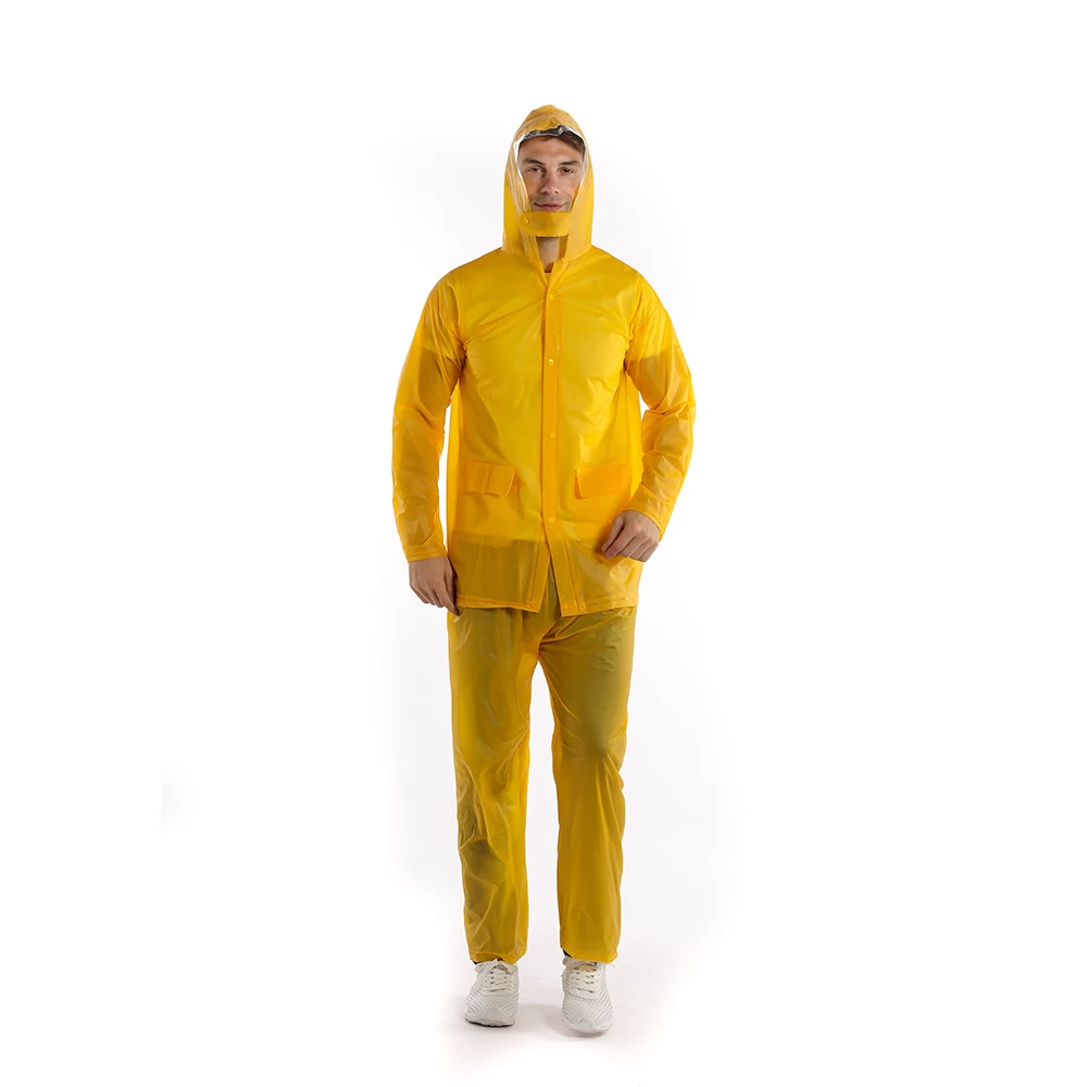 
Most popular Impermeable Rainwear Adult Raincoat PVC rain wear waterproof outdoor raincoat 