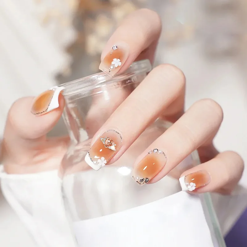 Wholesale Newest Love Heart Shape Nail Rhinestone  Red Pink Green Studs Diamonds Drills Alloy Manicure DIY Deco Tools