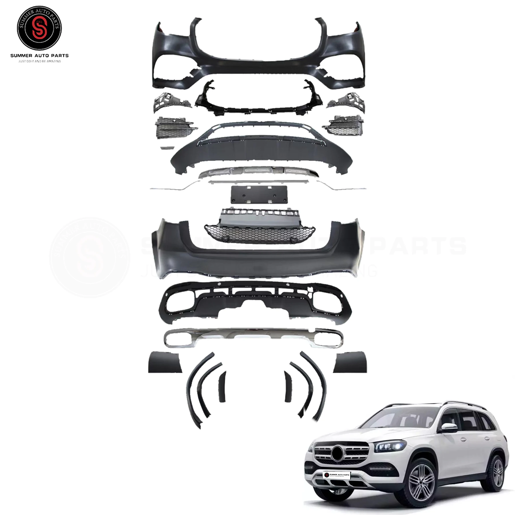 Hot Selling Exterior Accessories Full Body Kit Luxury Style AMG Body kit for GLS class 450