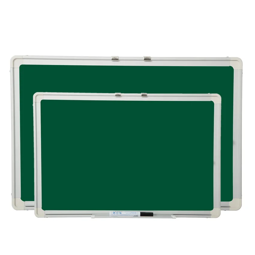 Custom size aluminum frame write green board wall hanging chalkboard for office home