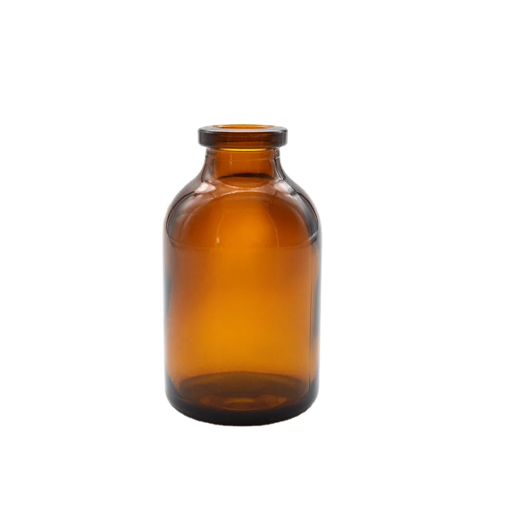 30ml amber glass vial injection glass bottle for antibiotic veterinary use