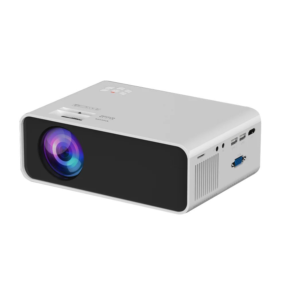 Salange P48 Mobile Projector Phone Support Hot 2021 Projector Movie Proyector 3D Home 1080P 3800 Lumens Overhead Projector LCD