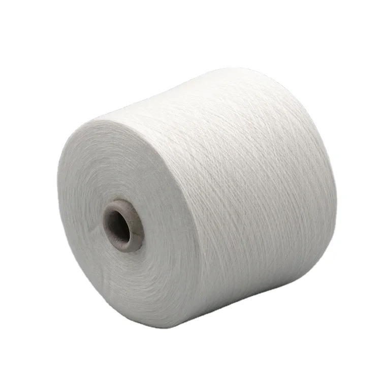 28NM/2 Bulk  Acrylic Yarn 100 High Bulk Raw Knitting Factory Stock White Embryo Acrylic Yarn For Tufting Rugs