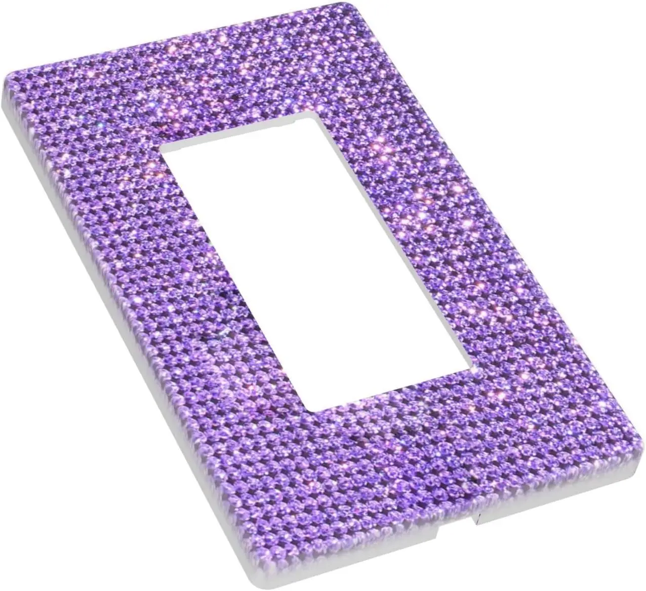 Customize Outlet Rhinestone Crystal Diamond Wall on-off Panel Toggle Light Art US Socket Switch Covers Wall Plate 1 2 3 Gang