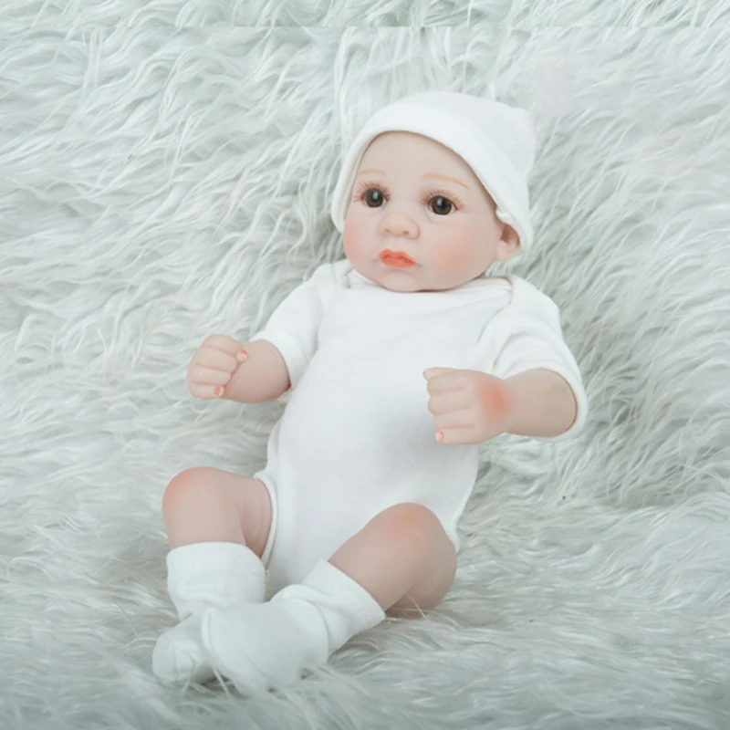 New Product 11 inch Lifelike Rebirth Baby Doll Toy Silicone Cute Soft Girls Fashion Newborn Reborn Dolls For Kids