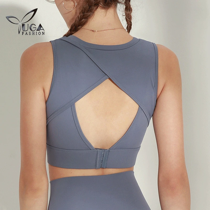 High Impact Sports Bra Bralette Crop Top Push Up Women Brassiere Sport Running Fitness Clothing Yoga Gym Bras Shockproof Bra