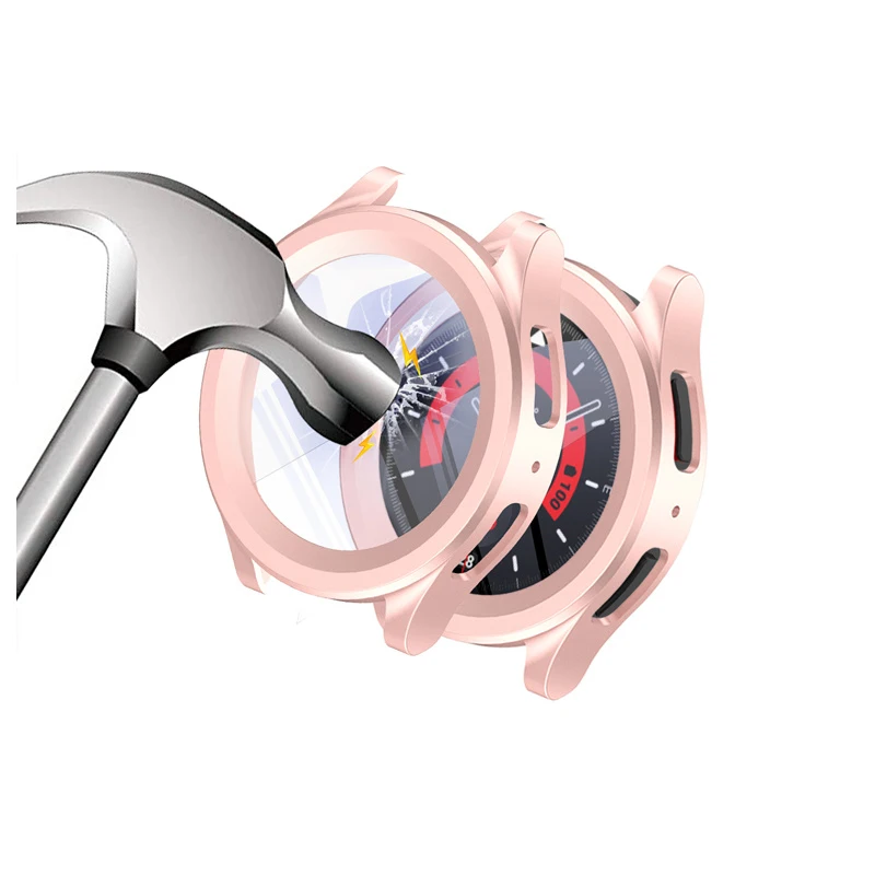 Smartwatch Accessories Shockproof  PC Screen Protector Smart Watch Cover Protective Case For Samsung Galaxy Watch 5 Pro