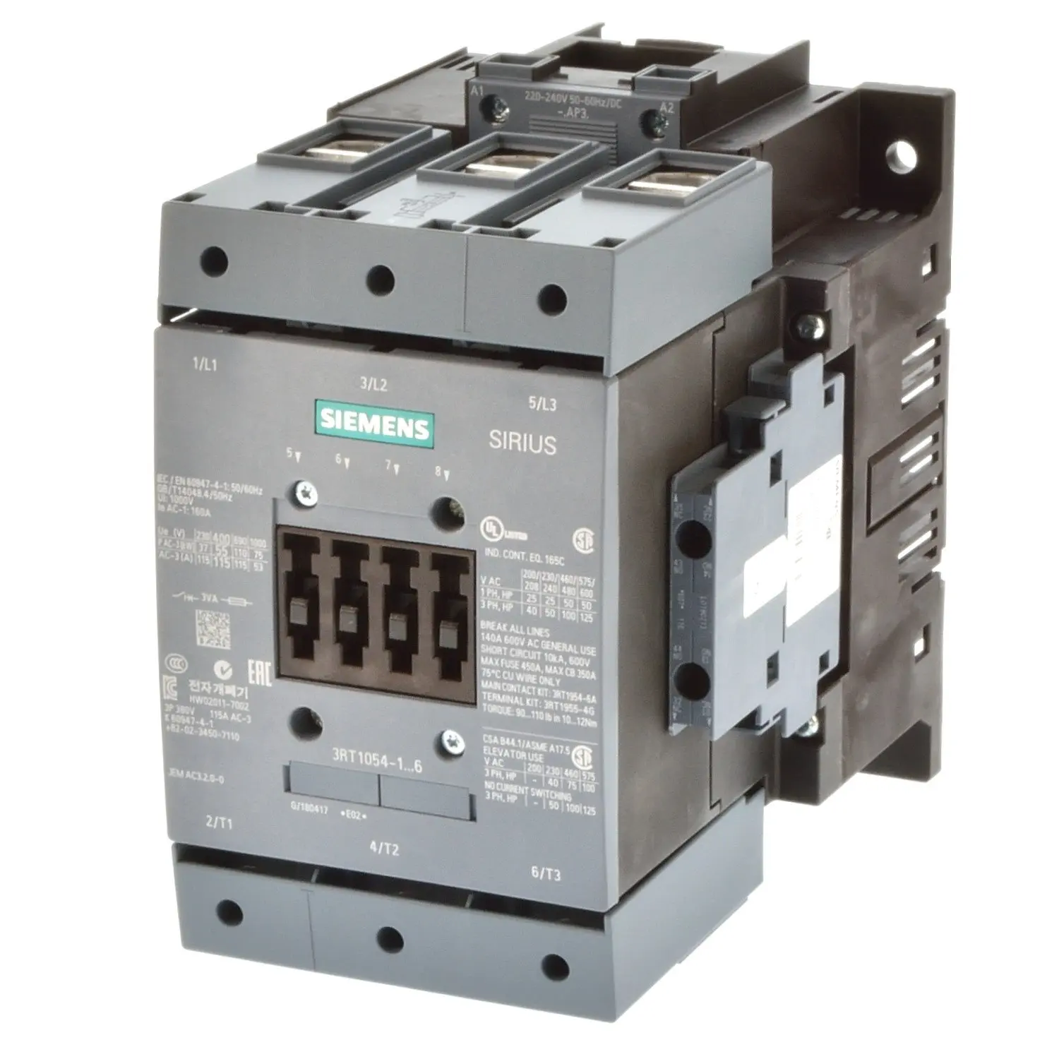 Контактор постоянного тока Siemens 3RT10171BB41