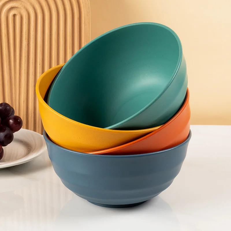 Wheat straw 20cm dining bowl Nordic household rdining bowl and soup bowl plastic bowl wholesale