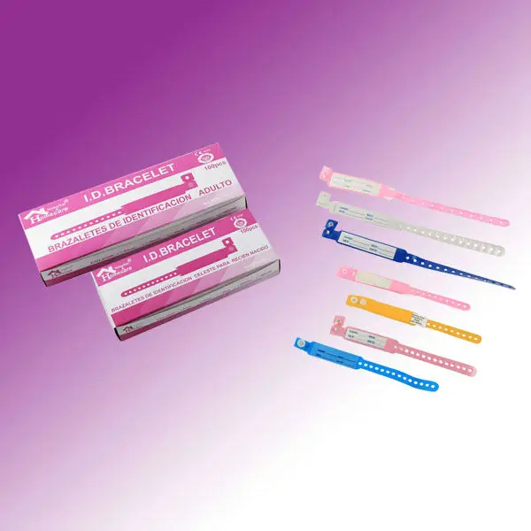 CE ISO approved cheap price pvc hospital patient use medical id bracelets