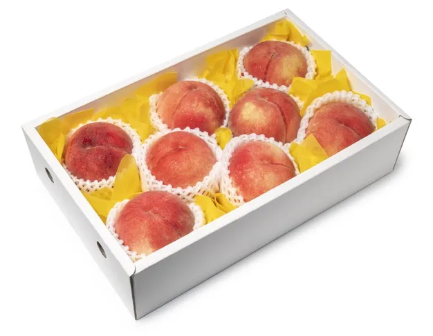 Custom printed  high quality Peach fruit  Box