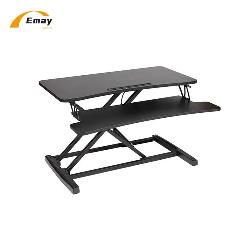 High Quality Office Desk Ergonomic Design Luxury Height Adjustable Gas Spring Desk Converter Sit Stand Desk