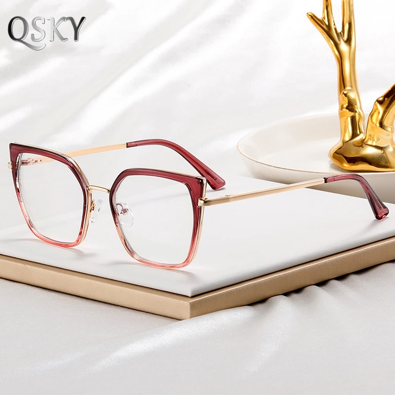 82179 новые модные высококачественные женские очки для близорукости синие с защитой от света синего