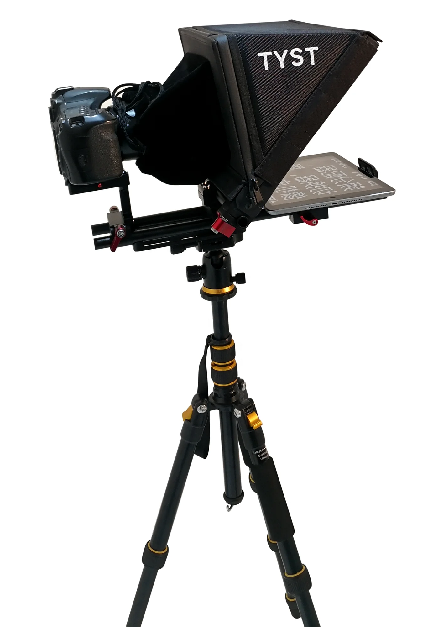 TS310 7-13 Inch Tystvideo Portable Interview Speech Tablet Teleprompter Live Sports 1 Set Camera 2-20 Feet Flight Case