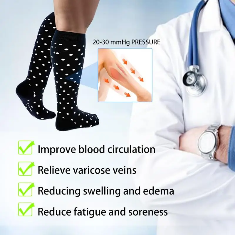 Bamboo Material Sustainable Custom Sock Sport Compress Compression Socks