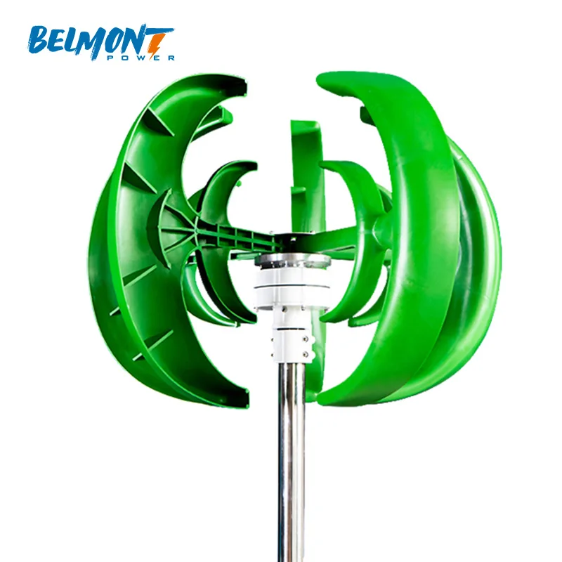 1kw 12v 24v wind power magnet vertical axis AC output generator wind turbine