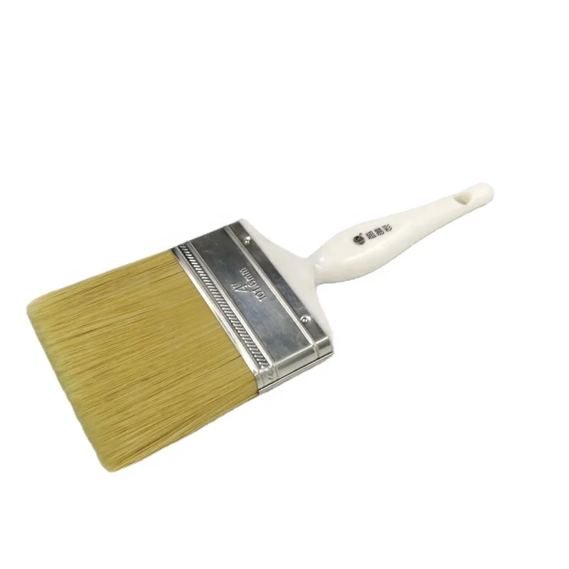 Pure hog hair plastic handle paint brush