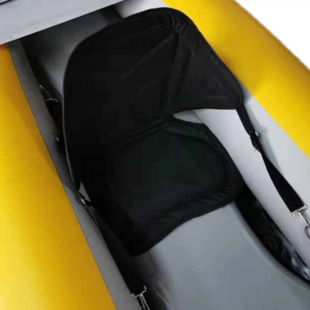 Top Quality Double Seats Yellow Inflatable Drop Stitch Canoe Foldable Fishing Kayak