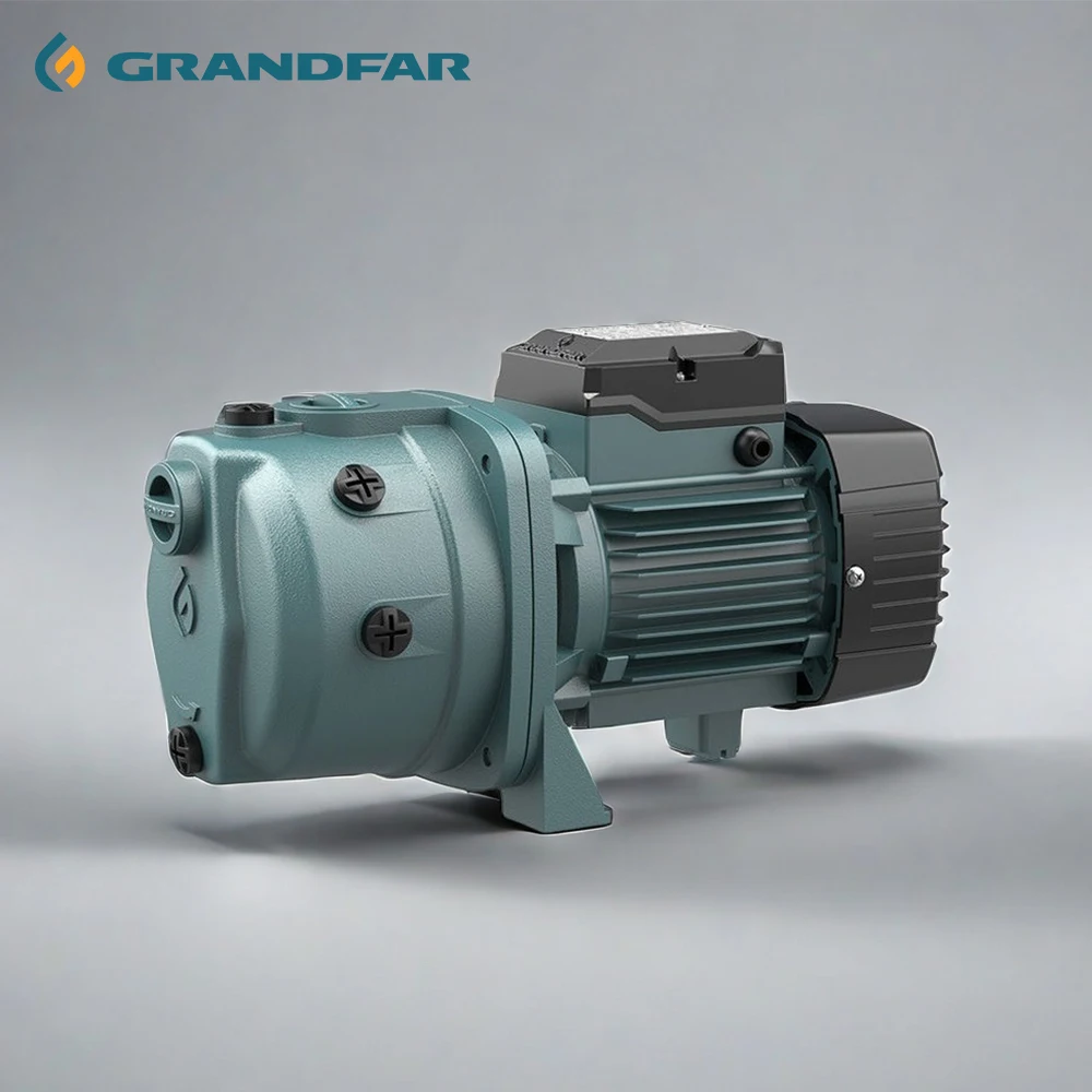 GRANDFAR 220V 1Inch 1.5hp 1.1Kw Jet Pump Copper Wire Motor High Pressure Water Jet Pump for Home and Agriculture