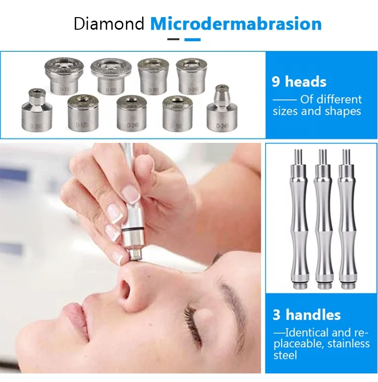 Portable crystal skin peeling diamond microdermabrasion machine professional for salon
